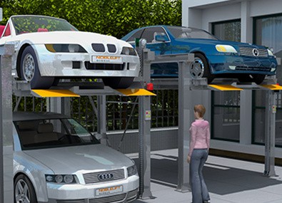 Simple Elevating Type Car Parking Garage